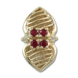 rk370 Ruby Bracelet Slide 